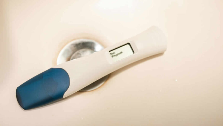 teste de gravidez negativo
