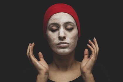 clay mask, woman, skincare