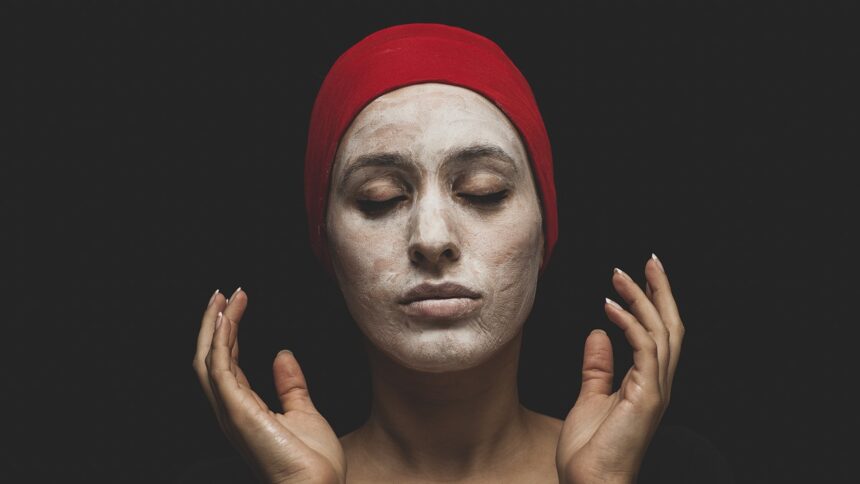 clay mask, woman, skincare